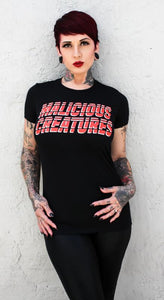 Women's "Malicious Creatures" Logo Tee